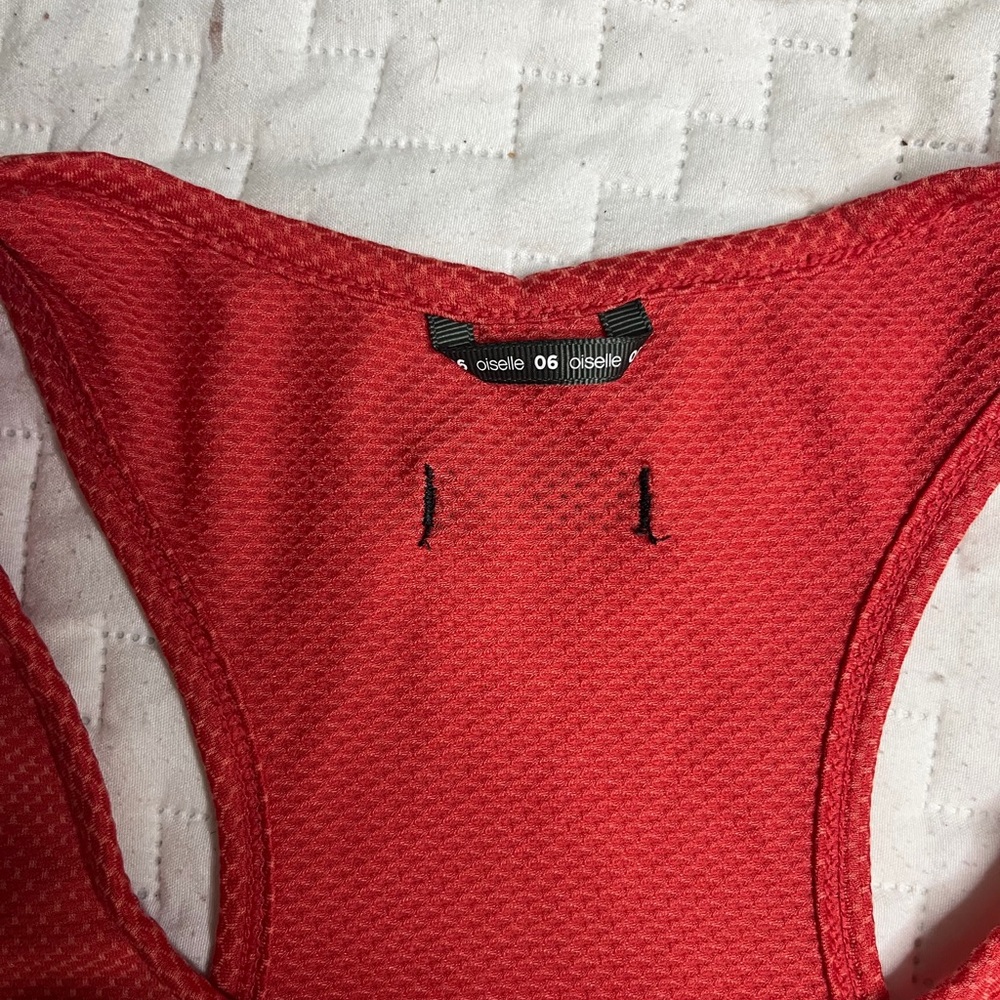 Oiselle Red Racer Back Tank Top - Picture 3 of 3